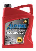 Моторное масло ALPINE RSL 0W-20 синтетика 5л