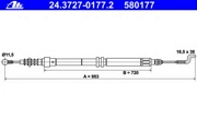 Трос ручного тормоза VAG T4 -03 TR