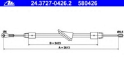 Трос ручника MB W210/S210 95-03 L=2613mm (диск/бараб)