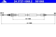 24.3727-1068.2 =AD41.0237.1 [8200178389] трос ручника п Renault Trafic all 01