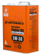 Моторное масло AUTOBACS SAE 5W-30 API SN/CF ILSAC GF-5 FULLY SYNTHETIC синтетика 4л