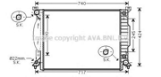 Радиатор VAG A4 3.0/3.2 A/T 01-