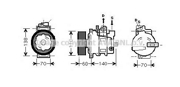 AUDI A4 КОМПРЕССОР КОНДИЦ (AVA) (см.каталог)