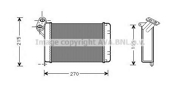 Радиатор отопителя BMW E30 1.6-2.5/2.4D 82-94