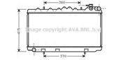 Радиатор системы охлаждения NISSAN: PRIMERA (P10) 2.0 D 90 - 96 , PRIMERA Hatchback (P10) 2.0 D 90 -