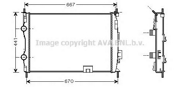 Радиатор NISSAN QASHQAI 2.0 A/T 07-