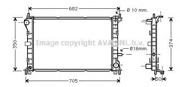 Радиатор FORD FOCUS 98-04 1.6-2.0 охлаждения