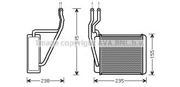 Радиатор отопителя салона FORD FIESTA 00-, FIESTA V 01-, FUSION 02-, MAZDA 2 03-,