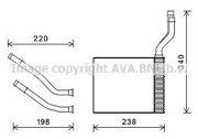 Радиатор отопителя салона FORD GALAXY 06-, MONDEO IV 07-, S-MAX 06-,