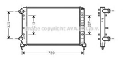 Радиатор FIAT DOBLO 1.4-1.9 01-