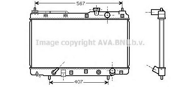 Радиатор HONDA CR-V 2.0 A/T 95-03