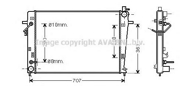 Радиатор системы охлаждения HYUNDAI: TUCSON (JM) 2.0 CRDi/2.0 CRDi Привод на все колеса 04 - KIA: