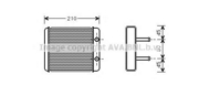 Радиатор отопителя салона KIA CARNIVAL 99-01, CARNIVAL II 01-,