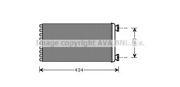 Радиатор отопителя MN6022 AVA truck