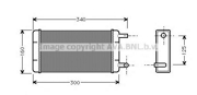 AVA MS6108 радиатор печки MB 601/602 2.3-3.0D <96