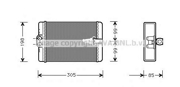 Радиатор отопителя MB W210 2.0-5.5/2.0D-3.2D 96-03