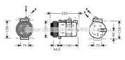 Компрессор кондиционера MB W202/W210 95-