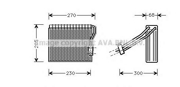 AVA MSV051 испаритель кондиционера с расшир.клап MB W168 97-04