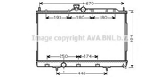 Радиатор MITSUBISHI OUTLANDER 2.0 03-