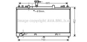 Радиатор системы охлаждения MAZDA: 6 2.0 I MAN. 03.05-09.07