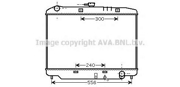 AVA OL2179 радиатор системы охлаждения Opel Monterey 3.1TD/3.0DTi 91-98