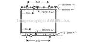 Радиатор системы охлаждения CITROEN: C4 (LC ) 1.4 16V/1.6 16V 04 - , C4 купе (LA ) 1.6 16V 04 - , XS