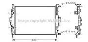 Радиатор RENAULT MEGANE/SCENIC 1.6-2.0/1.5D-2.0D 02-