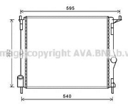 Радиатор RENAULT DUSTER/LOGAN/SANDERO/ LADA LARGUS 1.2-1.6/1.5D -A/C 09-