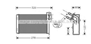 Радиатор отопителя RENAULT KANGOO 1.2/1.4/1.5D/1.9D 97-