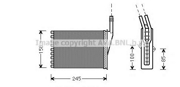 Радиатор отопителя салона RENAULT ESPACE III 96-02,