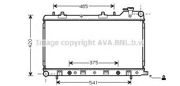 Радиатор SUBARU FORESTER 1.6-2.0 97-02