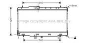 AVA SU2070 радиатор системы охлаждения МКПП Subaru Legacy III 2.0i 16V Turbo 00-03