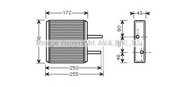 AVA SZ6080 радиатор печки Suzuki Baleno/Swift All 95-03