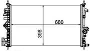 INSIGNIA РАДИАТОР ОХЛАЖДЕН AT 1.6 1.8