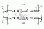 1 987 477 130 трос ручника передний L=1498 Opel Vectra 4x4/Calibra all 89-97