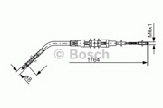 1 987 477 181 трос ручника л. п. L=1764/1084 drum BMW E36 all 90