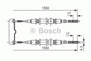 Трос ручного тормоза OPEL OMEGA A 86-94, OMEGA B 94-03, SENATOR B 87-93,