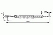 Трос ручного тормоза MB E-CLASS 95-03,