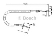 Трос ручного тормоза правый MERCEDES Sprinter / VW LT 96- 1526мм