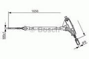 Трос ручного тормоза PEUGEOT 406 95-04,