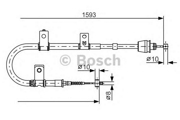 1987482166 Bosch Трос ручного тормоза HYUNDAI ELANTRA 00-,