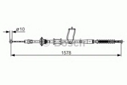 Трос стояночного тормоза BOSCH