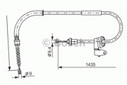 1987482230 Bosch Трос ручного тормоза MINI MINI 01-,