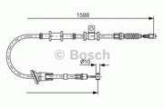 1 987 482 246 трос ручника задний правый L=1525 Mitsubishi Carisma 1.9DT 00-04