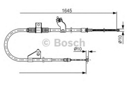 Трос ручного тормоза PEUGEOT 4007 07-, CITROEN C-CROSSER 07-, C-CROSSER ENTERPRISE 09-, MITSUBISHI O