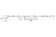 265006163 Bosch 0 265 006 163 датчик ABS передний левый Fiat Albea/Palio 1.0-1.9i/D 96