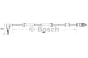 265007034 Bosch Датчик АБС FIAT MAREA 96-,