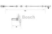 265007633 Bosch Датчик АБС задний правый Primera P12