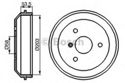 0 986 477 103 барабан тормозной Smart Fortwo 1.0/0.8CDi 07