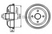 0 986 477 134 барабан тормозной Opel Corsa 1.0-1.4/1.8/1.7Di/DTi 00